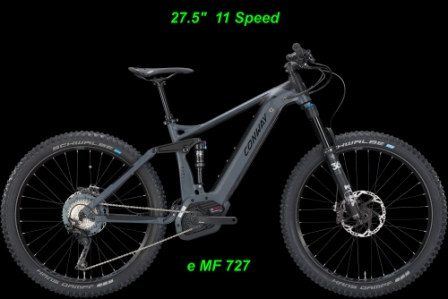 E-Bikes Conway Fully eMF 727 27.5 Zoll Online Shop kaufen bestellen BOSCH Performance CX Elektro E-Fahrrad E-Velo