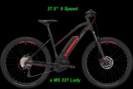E-Bikes Conway Hardtail eMS 227 Damen27.5 Zoll Online Shop kaufen bestellen BOSCH Performance CX Elektro E-Fahrrad E-Velo