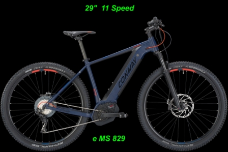 E-Bikes Conway Hardtail eMS 829 29 Zoll Online Shop kaufen bestellen BOSCH Performance CX Elektro E-Fahrrad E-Velo