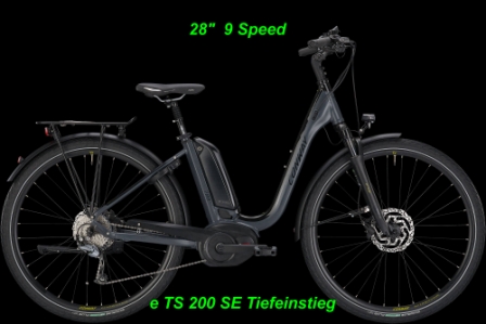 E-Bikes Schweiz Conway Damen Tiefeinstieg eTS 200 28 Zoll Online Shop kaufen bestellen BOSCH Performance CX Elektro E-Fahrrad E-Velo