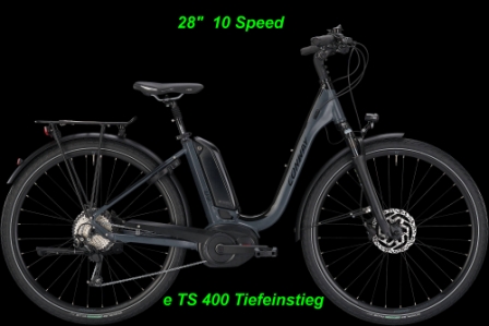 E-Bikes Schweiz Conway Damen Tiefeinstieg eTS 400 28 Zoll Online Shop kaufen bestellen BOSCH Performance CX Elektro E-Fahrrad E-Velo