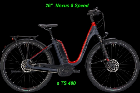E-Bikes Schweiz Conway Damen Tiefeinstieg eTS 480 26 Zoll Online Shop kaufen bestellen BOSCH Performance CX Elektro E-Fahrrad E-Velo