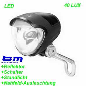 Scheinwerfer Lumotec IQ Avy N Plus 30 Lux Rckstrahler Mountain Bike Fahrrad Velo Teile Ersatzteile Parts Shop Schweiz