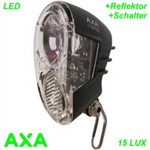 AXA Scheinwerfer Echo 15 LED mit Refelktor und Schalter Mountain Bike Fahrrad Velo Teile Ersatzteile Parts Shop Schweiz