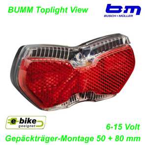 BM Rcklicht Toplight LineTec View S DC 6-10V 50/80 Elekro E- bike Mountainbike Fahrrad Velo Ersatzteile Shop Jeker Balsthal Schweiz