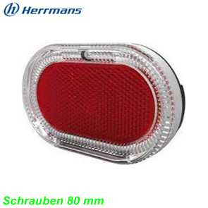 Rcklicht  H-Track 3-LED 80 mm Dynamo/Standlicht Herrmans umlaufend Ersatzteile Balsthal