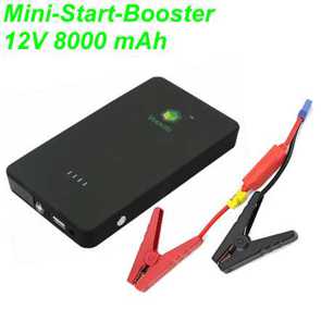 Mini-Start-Booster 12V 8000 mAh LI-Po blau inkl. Kabel Ersatzteile Balsthal
