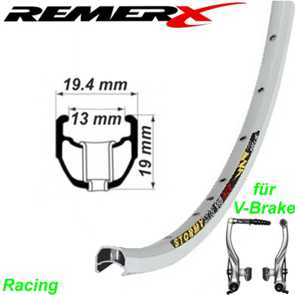 RemerX Felge Stormey silber 32 36 Loch 700 C doppelgest Racing E- Mountain Bike Fahrrad Velo Shop kaufen Schweiz