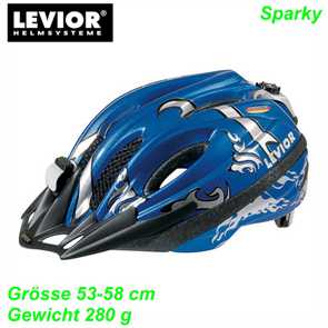 Helm LEVIOR Sparky blau silber Mountain Bike Fahrrad Velo Teile Ersatzteile Parts Shop kaufen Schweiz