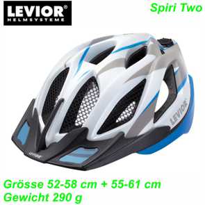 Helm LEVIOR SPIRI TWO blau grau matt Mountain Bike Fahrrad Velo Teile Ersatzteile Parts Shop kaufen Schweiz