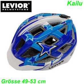 Helm LEVIOR Kailu hellblau-dunkelblau Grösse S 49-53 cm 290 gr. Ersatzteile Balsthal