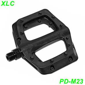 XLC Pedalen Plattform CNC 9/16 x 20G CR-MO-Achse austauschbare Pins schwarz Kunststoff Ersatzteile Balsthal