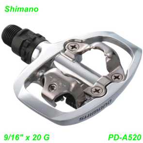 Shimano Pedal PD-A520 Renner silber Ersatzteile Shop kaufen Schweiz E- Mountain Bike Fahrrad Velo