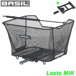 Basil MIK Einkaufskorb Lesto 32x41.5x27 cm schwarz engmaschig Balsthal Naturpark Thal