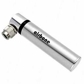 Mini Luftpumpe airbone 99 mm 100 PSI/7bar 59 gr silber E-Bike Fahrrad Velo Ersatzteile Shop