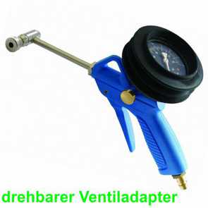 Reifenfll Pistole mit Manometer  drehbarer Ventiladapter E-Bike Fahrrad Velo Ersatzteile Shop