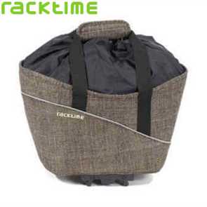 Gepcktrgertasche Shop-it Shopping Bag urban brown 24x39x34 20 L Racktime fahrtrichtung Elekro E- bike Mountainbike Fahrrad Velo Ersatzteile Shop Jeker Balsthal Schweiz