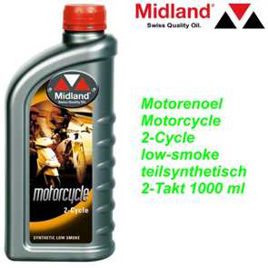 MIDLAND 2-Taktoel Motorcycle low-smoke teilsynthetisch 1000 ml Ersatzteile Shop kaufen bestellen Balsthal Schweiz