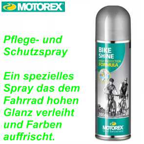 Pflegespray Bike Shine 300 ml schützt+konserviert Ersatzteile Balsthal