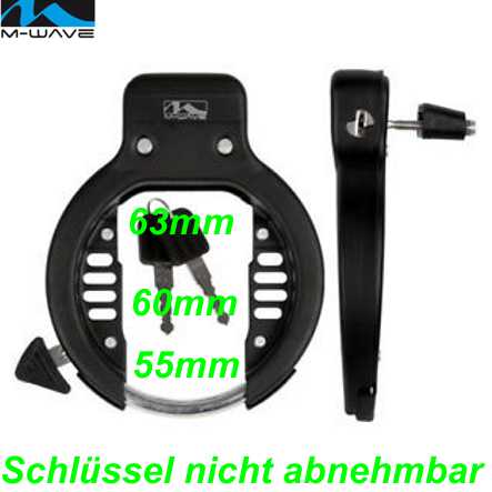 Mighty Rahmenbügelschloss Schlüssel abnehmbar E- Bike Mountainbike Fahrrad Velo Shop kaufen Schweiz