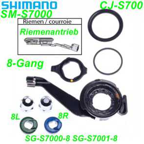 Shimano Schalteinheit CJ-S7000 Riemenantrieb 8R/8L Elekro E- Mountain Bike Fahrrad Velo Ersatzteile Shop kaufen Schweiz