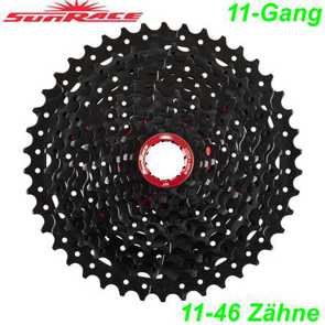 Sunrace Kassette 11-G 11-46Zhne silber CS Shimano kompatibel Ersatzteile Fahrrad Velo E-Bike