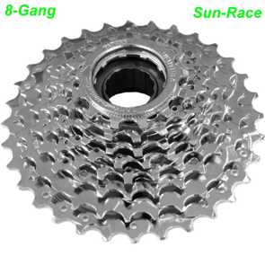Sun-Race Freilauf Kassetten 8-Gang alle Merken Elekro E- bike Mountainbike Fahrrad Velo Ersatzteile Shop Jeker Balsthal Schweiz