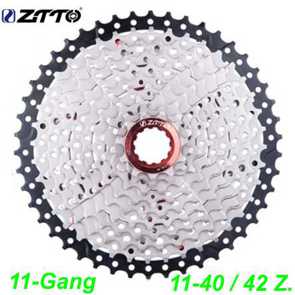 Kassette ZTTO 11-G 11-40/42 Zähne silber Shimano kompatibel E- bike Mountainbike Fahrrad Velo Ersatzteile