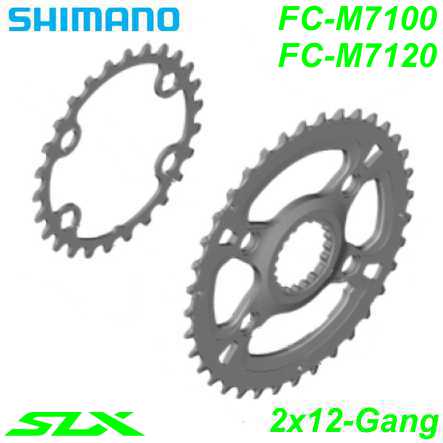 Shimano Kettenblatt 2x12 FC-M7100 Fahrrad Velo E-Bike Ersatzteile