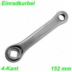 4 Kant Kurbel 152 mm 26 Zoll Einrad links rechts Stahl chrom