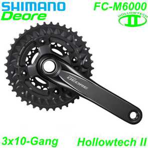 Shimano Kettenradgarnitur Hollowtech II FC-M6000-3 Ersatzteile Shop Schweiz