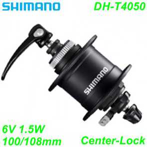 Shimano Nabendynamo DH-T4050 CenterLock 36-L 6V/1.5W schwarz 100/108mm Bike Fahrrad Velo Ersatzteile