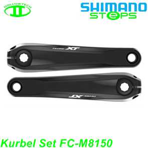 Shimano STEPS Kurbel Set FC-M8150 160/165/170/175 o/Kettenblatt schwarz Ersatzteile Balsthal