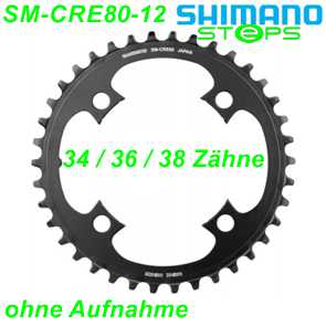 Shimano Steps Kettenblatt SM-CRE80 34 Zhne o/Aufnahme 12-Gang schwarz Ersatzteile Balsthal