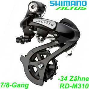 Shimano Kettenwechsel Wechsel 7/8 Gang RD-M310 alle Merken Elekro E- bike Mountainbike Fahrrad Velo Ersatzteile Shop Jeker Balsthal Schweiz