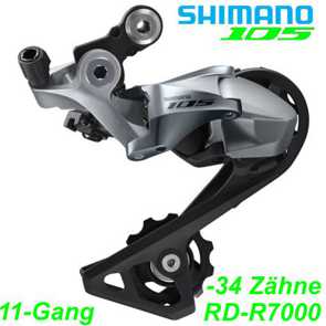 Shimano Wechsel 11-G. RD-R7000 105 GS SS Direktmontage -30Z silber schwarz Box bike Mountainbike Fahrrad Velo Ersatzteile Shop Jeker Balsthal Schweiz