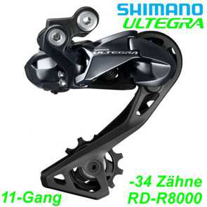 Shimano Wechsel 11-G. RD-R8000 Ultegra SS GS schwarz Direktmontage -34Zhne bike Mountainbike Fahrrad Velo Ersatzteile Shop Balsthal Schweiz