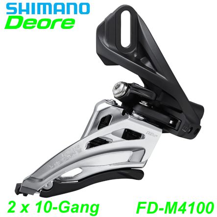 Shimano Umwerfer Deore FD-M4100-D 2 x 10-Gang E- Mountainbike Fahrrad Velo Ersatzteile Shop kaufen Schweiz
