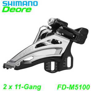 Shimano Umwerfer 2x11-G. FD-M5100-E Deore Do-Sw Fr-Pu E- Mountainbike Fahrrad Velo Ersatzteile Shop Jeker Balsthal Schweiz