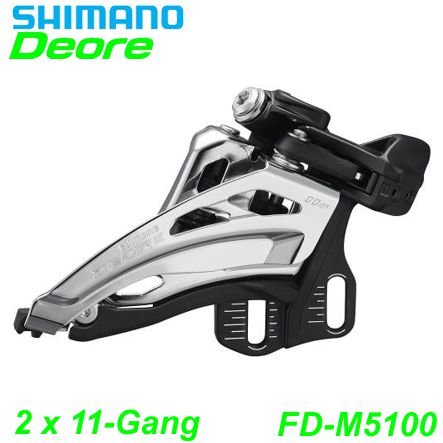 Shimano Umwerfer 2x11-G. FD-M5100-E Deore Do-Sw Fr-Pu E- Mountainbike Fahrrad Velo Ersatzteile Shop Jeker Balsthal Schweiz
