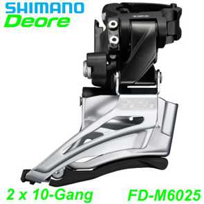 Shimano Umwerfer Deore FD-M6025-H 2 x 10-Gang Elektro E- Bike Mountainbike Fahrrad Velo Ersatzteile Shop Jeker Balsthal Schweiz