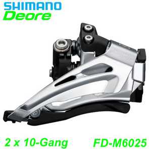 Shimano Umwerfer Deore FD-M6025-L 2 x 10-Gang Elektro E- Bike Mountainbike Fahrrad Velo Ersatzteile Shop Jeker Balsthal Schweiz