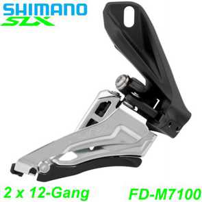 Shimano Umwerfer 2x12-G. FD-M7100-D SLX Do-Sw Fr-Pu E- Mountainbike Fahrrad Velo Ersatzteile Shop Jeker Balsthal Schweiz