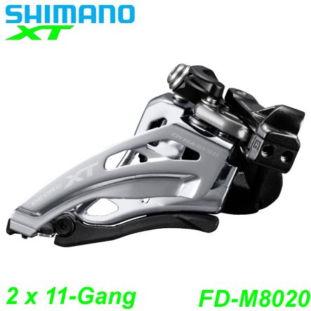 Shimano Umwerfer Deore XT FD-M8020-L 2 x 11-Gang Elektro E- Bike Mountainbike Fahrrad Velo Ersatzteile Shop Jeker Balsthal Schweiz