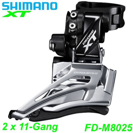 Shimano Umwerfer Deore XT FD-M8025-H 2 x 11-Gang Elektro E- Bike Mountainbike Fahrrad Velo Ersatzteile Shop Jeker Balsthal Schweiz