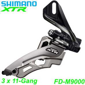 Shimano Umwerfer XTR FD-M9000-D 3 x 11-Gang Elektro E- Bike Mountainbike Fahrrad Velo Ersatzteile Shop Jeker Balsthal Schweiz