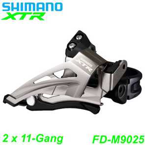 Shimano Umwerfer XTR FD-M9025-L 2 x 11-Gang Elektro E- Bike Mountainbike Fahrrad Velo Ersatzteile Shop Jeker Balsthal Schweiz