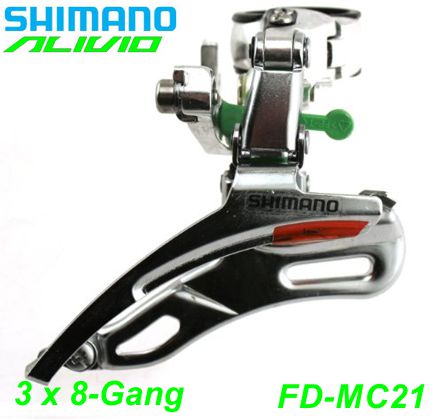 Shimano Umwerfer Zentralwechsel 3 x 7/8-Gang FD-M330 E- Mountainbike Fahrrad Velo Ersatzteile Shop Schweiz